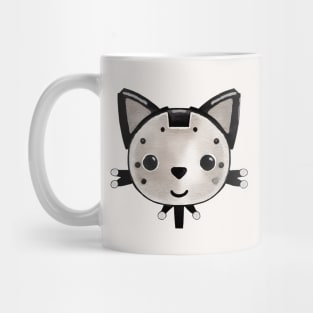 Black Kitty Skinny Bot Mug